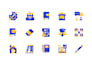 design custom icons, vector line icons